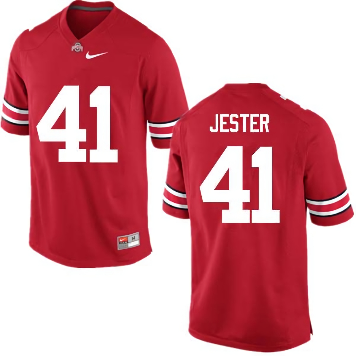 Hayden Jester Ohio State Buckeyes Men's NCAA #41 Nike Red College Stitched Football Jersey MLO1856RD